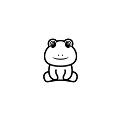 Obraz premium cute set of frog coloring
