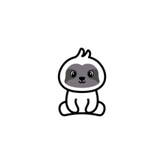 cute set of slow loris coloring