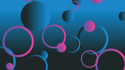 Abstract minimal gradient geometric circle background