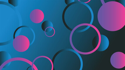 Abstract minimal gradient geometric circle background