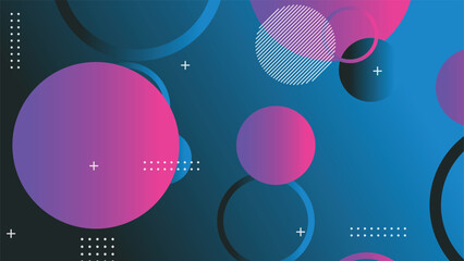 Abstract minimal gradient geometric circle background