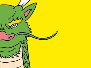 お正月辰年龍年賀状