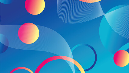 Abstract minimal gradient geometric circle background