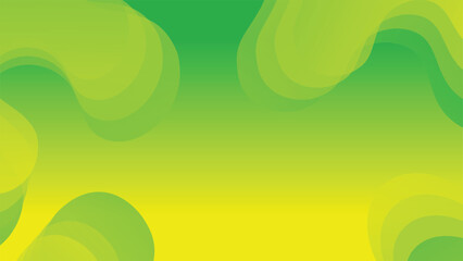 Abstract liquid wave background with green color background