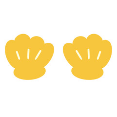 A yellow seashell