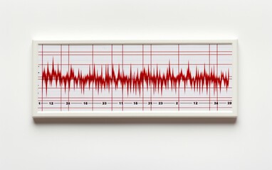 EKG Paper on a White Background - Powered by Adobe
