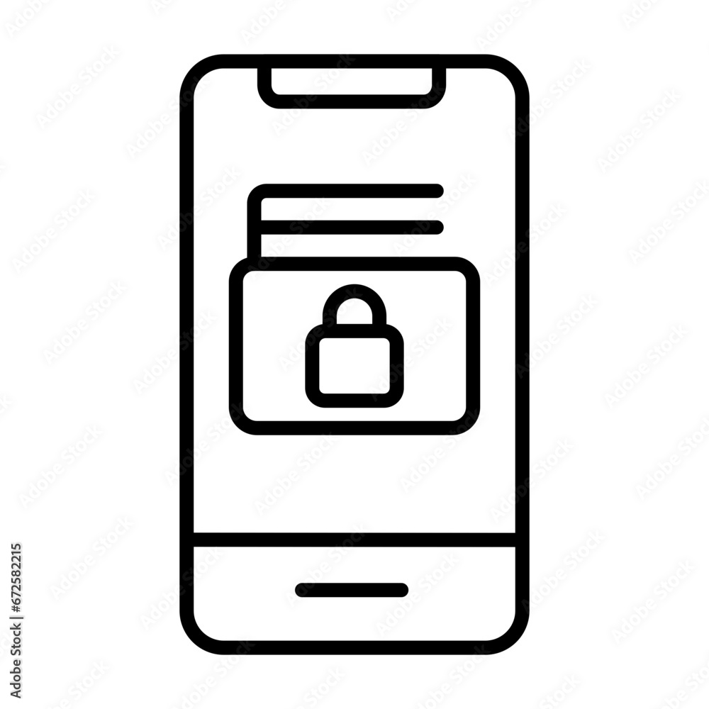 Poster ecommerce payment secure icon vector illustration. can be used for website icons, ui and mobile apps