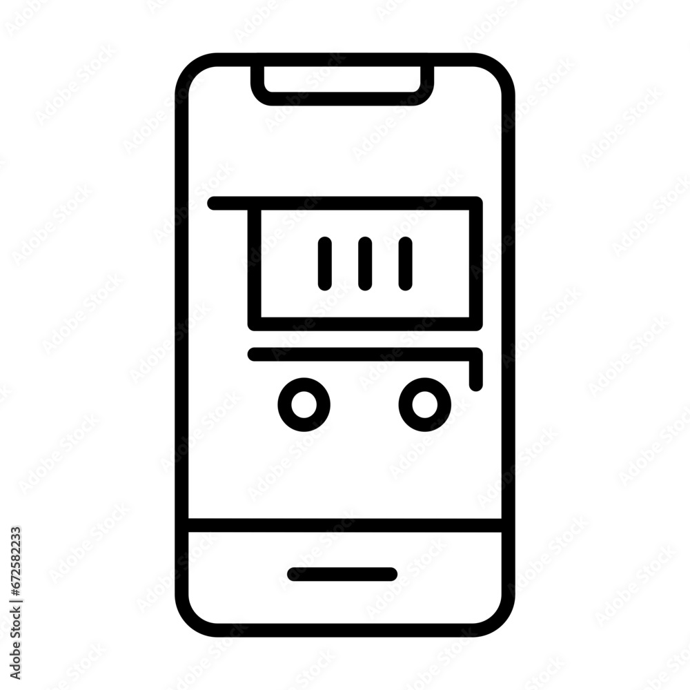 Poster ecommerce empty cart icon vector illustration. can be used for website icons, ui and mobile apps