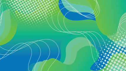 Abstract liquid wave background with blue and green color background