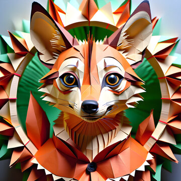Paper Crafted Delight: Unveiling the Enchanting Aardwolf's Nocturnal Beauty Through Artistry.(Generative AI)
