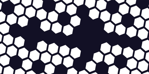 hexagon Abstract. Embossed hexagons, honeycomb white background, light and shadow, vector