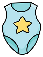 Baby Cloth, Cute Baby Items and Toy Accessories Vector Illustration, Cute Baby Equipment, Accessories, and Toy Item