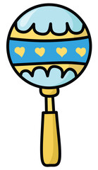 Cute Baby Items and Toy Accessories Vector Illustration, Cute Baby Equipment, Accessories, and Toy Item