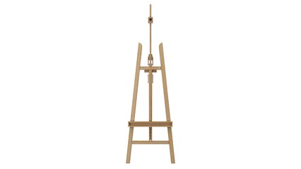 easel isolated on white