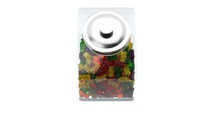 Gummy bear in a bowl