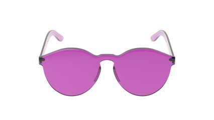 pink sunglasses isolated on white background