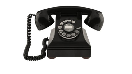 old black telephone