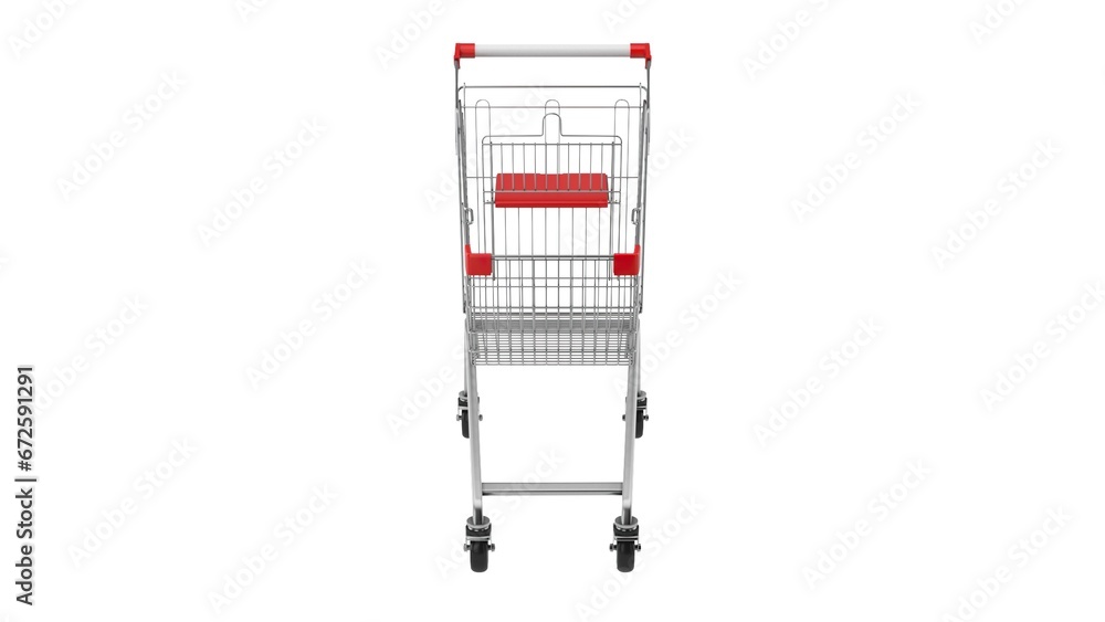 Wall mural shopping cart