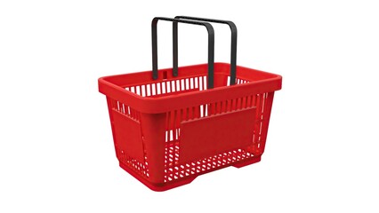red shopping basket