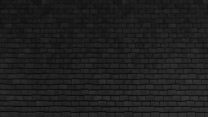 Fototapeta na wymiar brick pattern black for wallpaper background or cover page