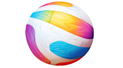 Colorful beach volleyball Ai Generative