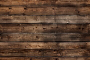 Fototapeta na wymiar Repeatable wooden planks texture. Brown, seamless and realistic wood material. Close up view. Weathered, old, vintage surface.