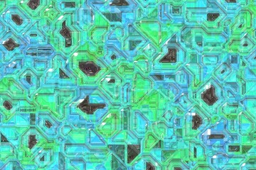creative cyber optic pattern computer graphic background illustration