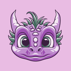 Dragon Head mascot great illustration for your branding business