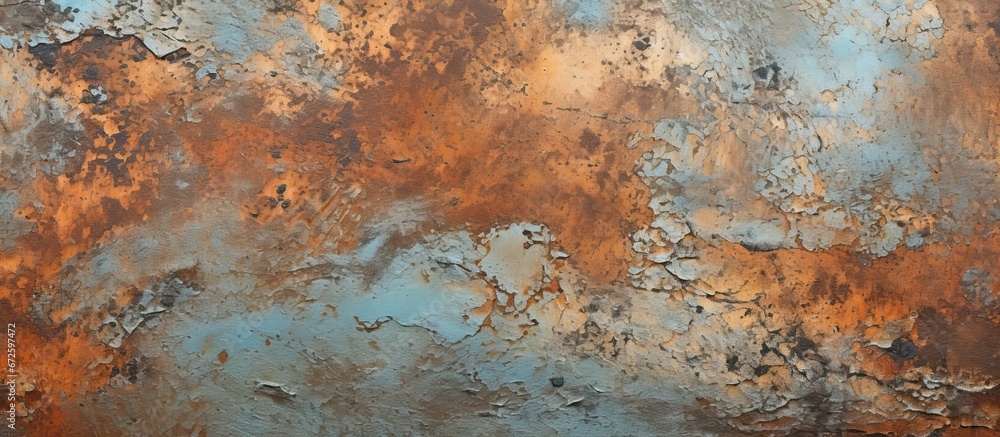 Poster the metallic texture is derived from an industrial background consisting of aged and corroded metal 