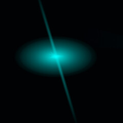 Lens Flare, Space Light, Abstract Black Background