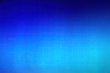 Blue gradient background. Minimalism. Light blue, electric blue and dark blue color gradient. Grain, noise effect. Template, banner. Web design. Backdrop. Spectrum. Cold color palette