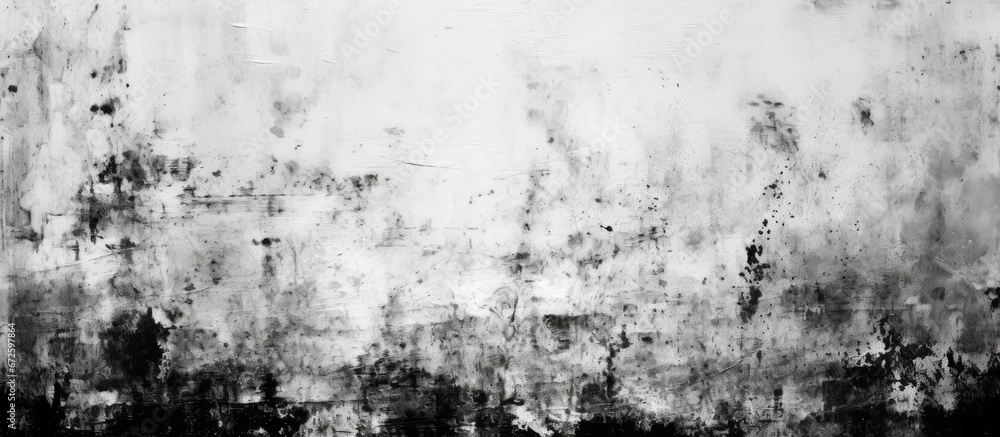 Poster the texture of the grunge background is a monochromatic and abstract representation in black and whi