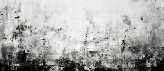 The texture of the grunge background is a monochromatic and abstract representation in black and white