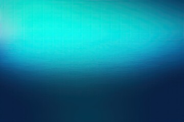 A background with shades of blue and teal. A gradient of turquoise and blue colors. The ocean's depth. Blue gradient background, light green and dark blue color scheme. Underwater. Template. Blank