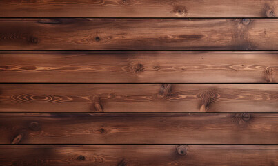 Fototapeta premium Wood background banner panorama- Brown acoustic panels, wooden boards panel pattern texture