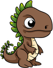 cartoon dinosaur illustration clip art