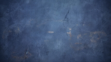 Navy blue concrete wall with scratches - obrazy, fototapety, plakaty