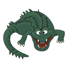 Crocodile vector illustration cartoon 