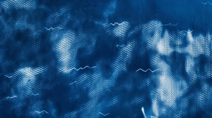 Net cyanotype contact print background - obrazy, fototapety, plakaty