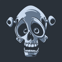 Skull Head mascot great illustration for your branding business