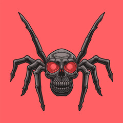 Skull Head mascot great illustration for your branding business