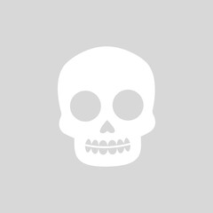 Scull icon vector. Day of the Dead illustration sign. Holiday symbol or logo.