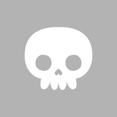 Scull icon vector. Day of the Dead illustration sign. Holiday symbol or logo.