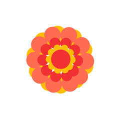 Flowers icon vector. Day of the Dead illustration sign. Holiday symbol or logo.
