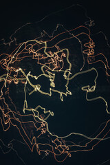 Icm shot of lights at nighttime