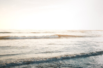 A calm sunset by the sea