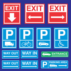 Warning Sign Street Sign Vector Pack