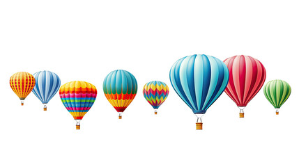 Fototapeta na wymiar Colorful hot air balloons Ai Generative