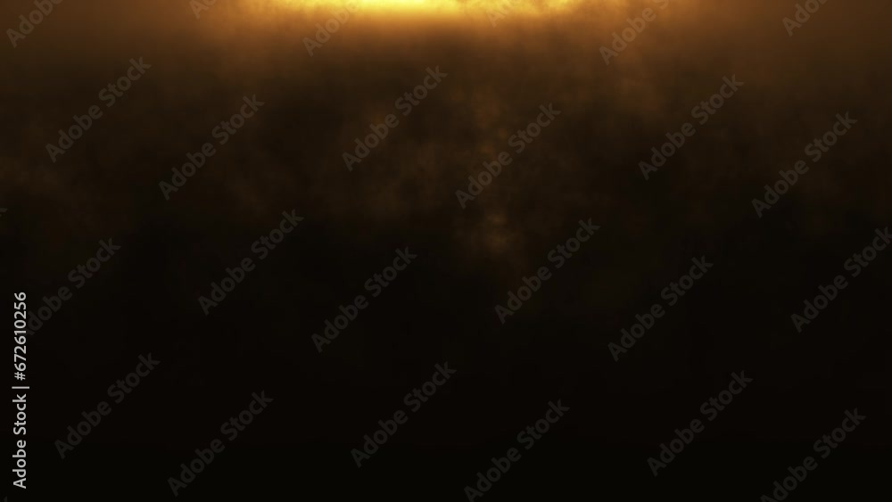Canvas Prints abstract orange lights and smoke background animation, 4k seamless loop
