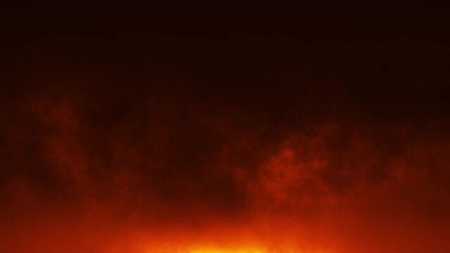 abstract fire and smoke background animation, 4k seamless loop